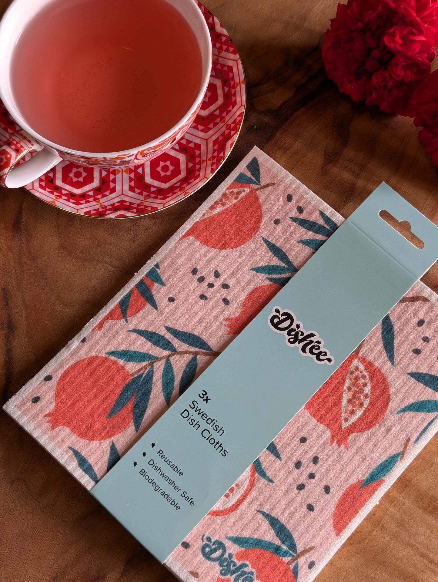 Dishee Swedish Dish Cloths - Fresh Fruits Pomegranate
