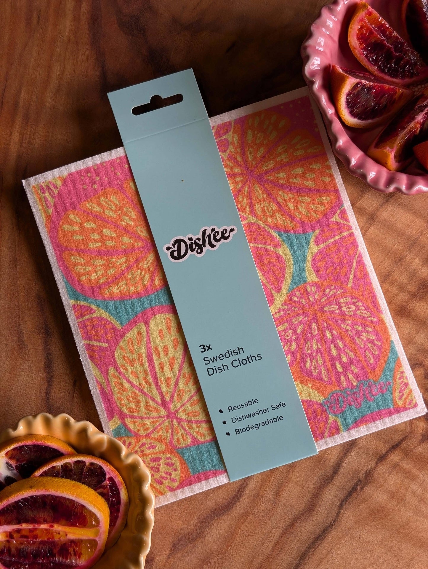 Dishee Swedish Dish Cloths - Fresh Fruits Citrus Blast
