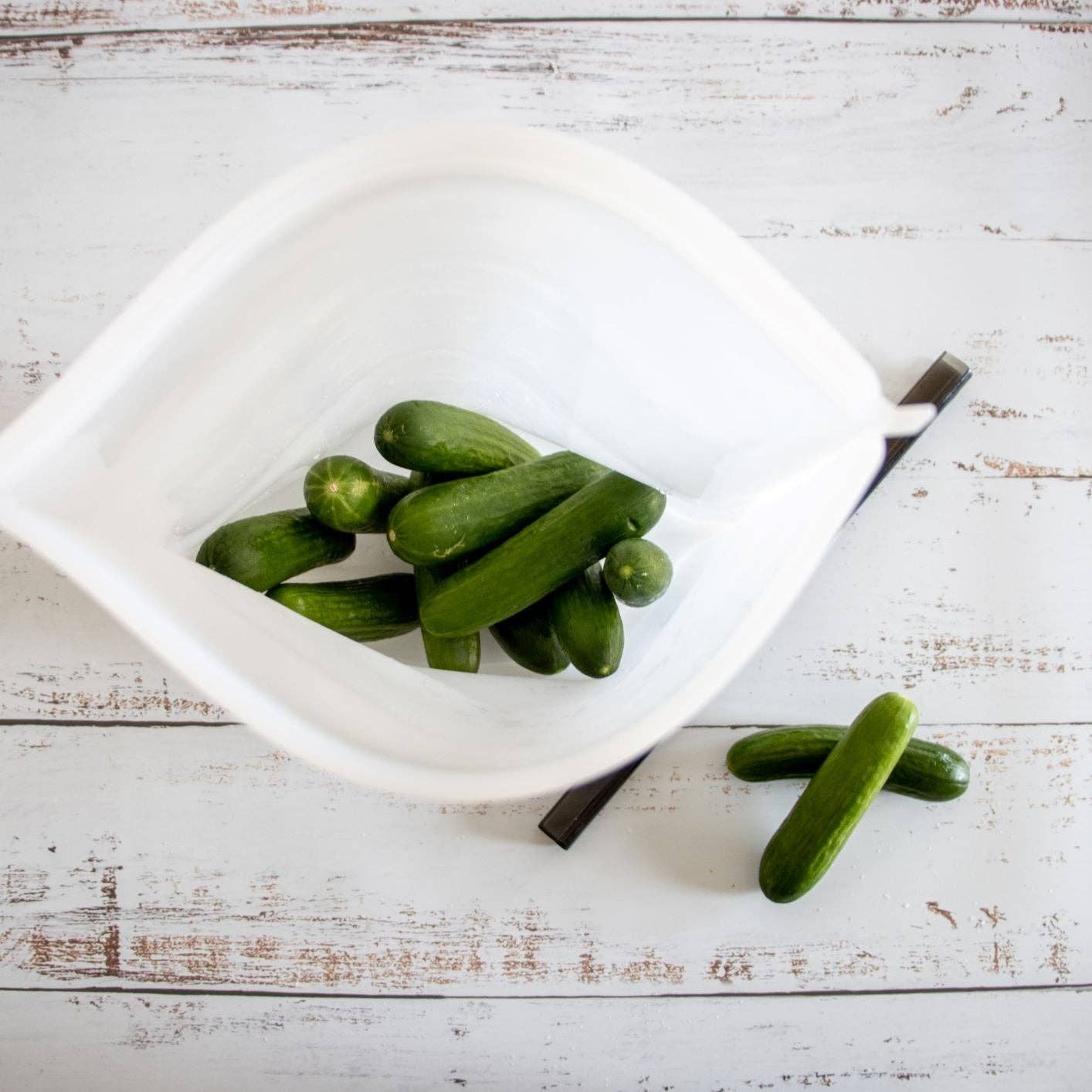 2500mL - Reusable Food Grade Silicone Zip Lock Food Pouch