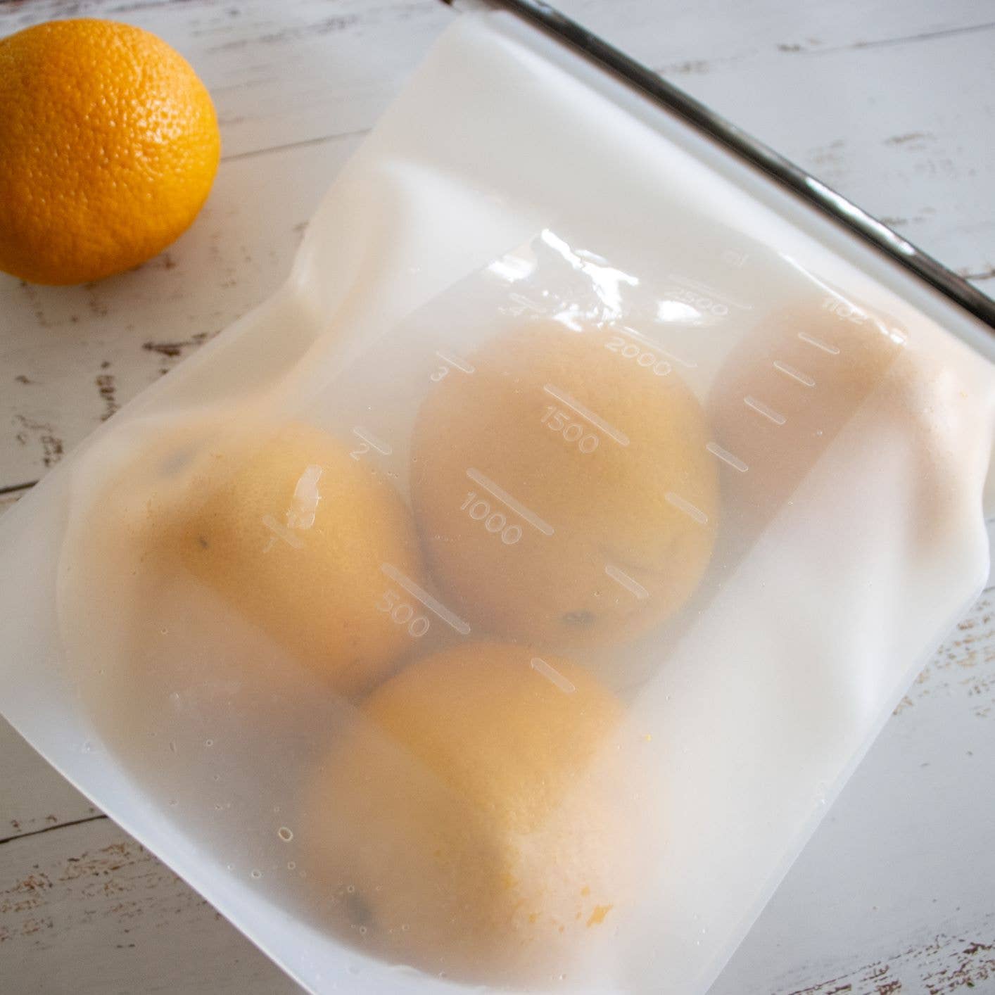 2500mL - Reusable Food Grade Silicone Zip Lock Food Pouch