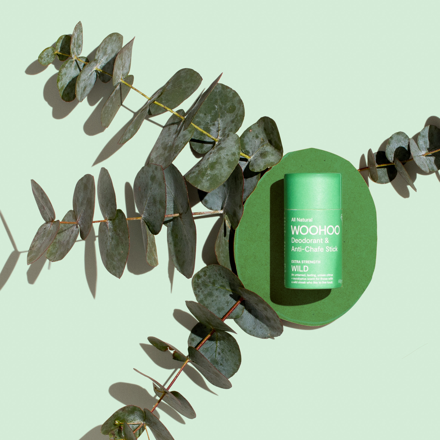 Woohoo Natural Deodorant & Anti-Chafe Stick (Wild) 60g - NEW FORMULA