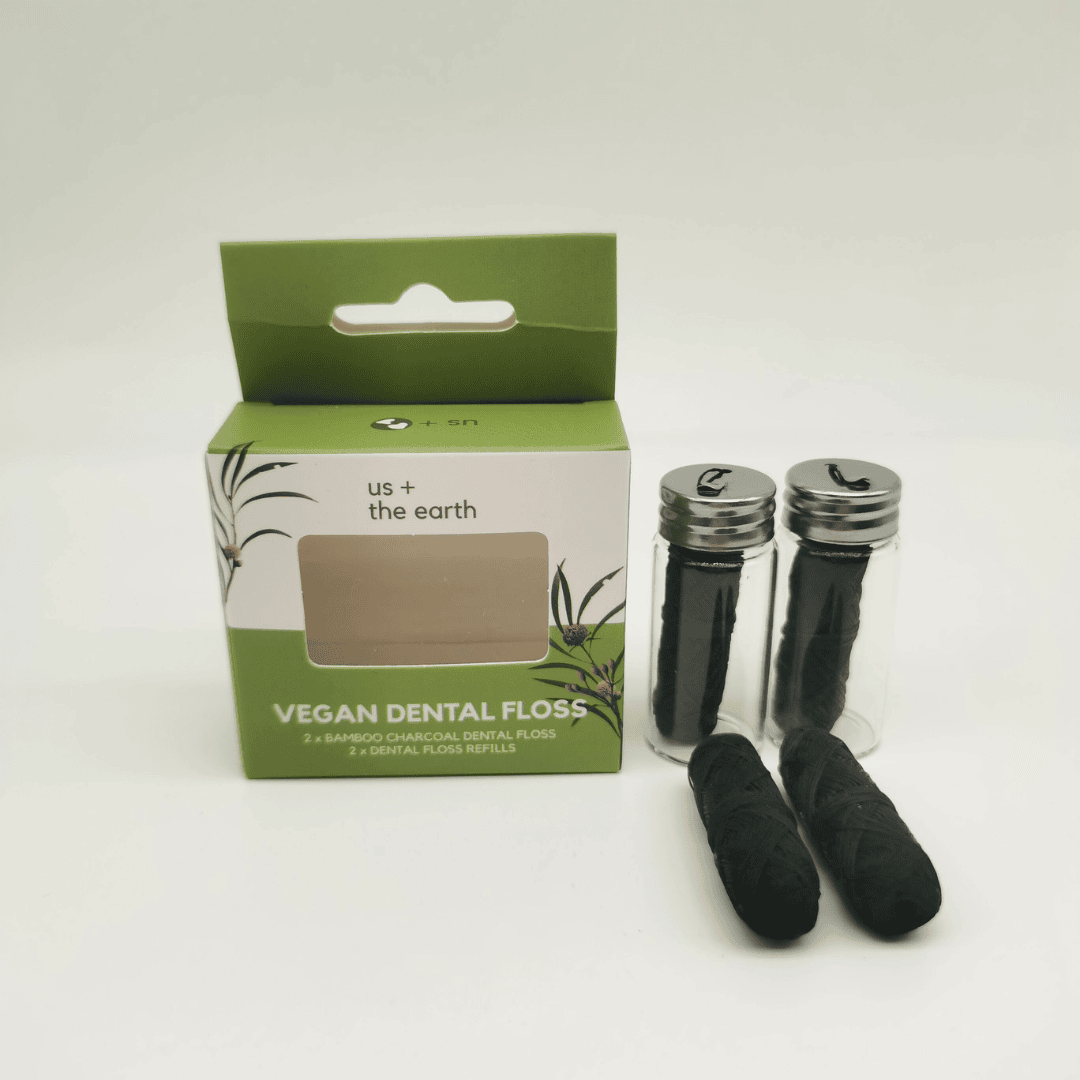 Eco Dental Floss Set - 2 Vials + 2 Refills