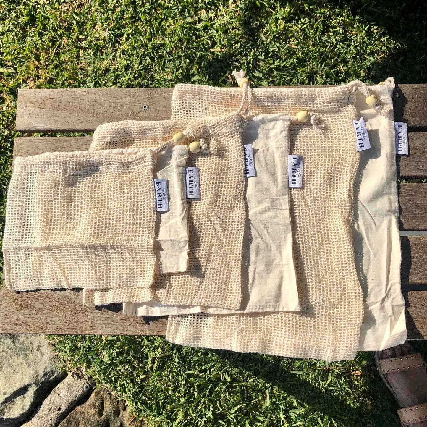 Farmer's Market Bundle | 6 Cotton Vegetable Bags