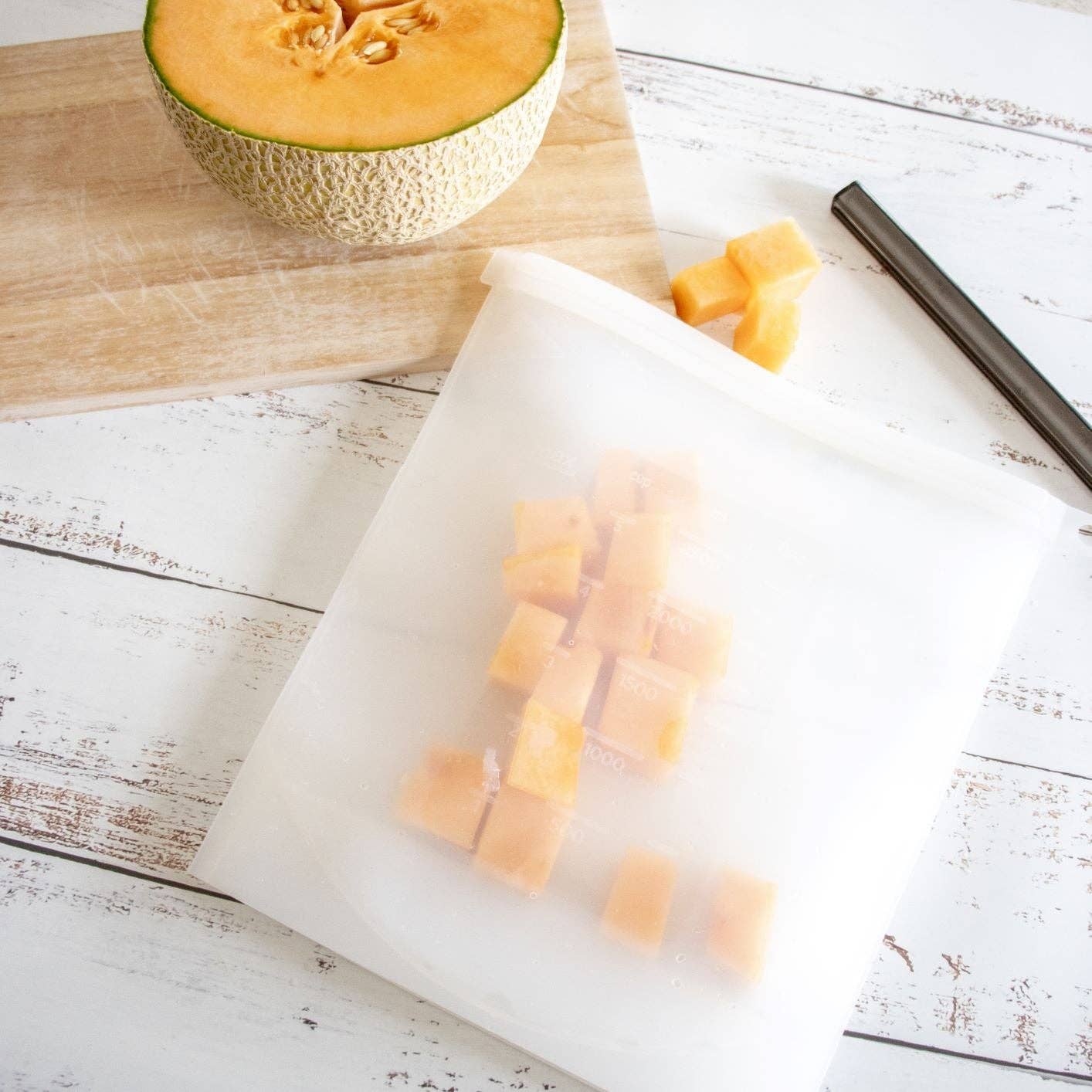 2500mL - Reusable Food Grade Silicone Zip Lock Food Pouch