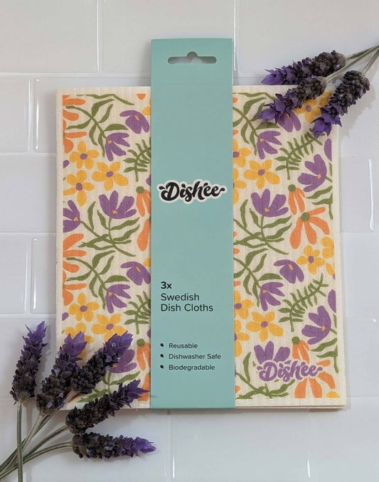 Dishee Swedish Dish Cloths - Flora Wild