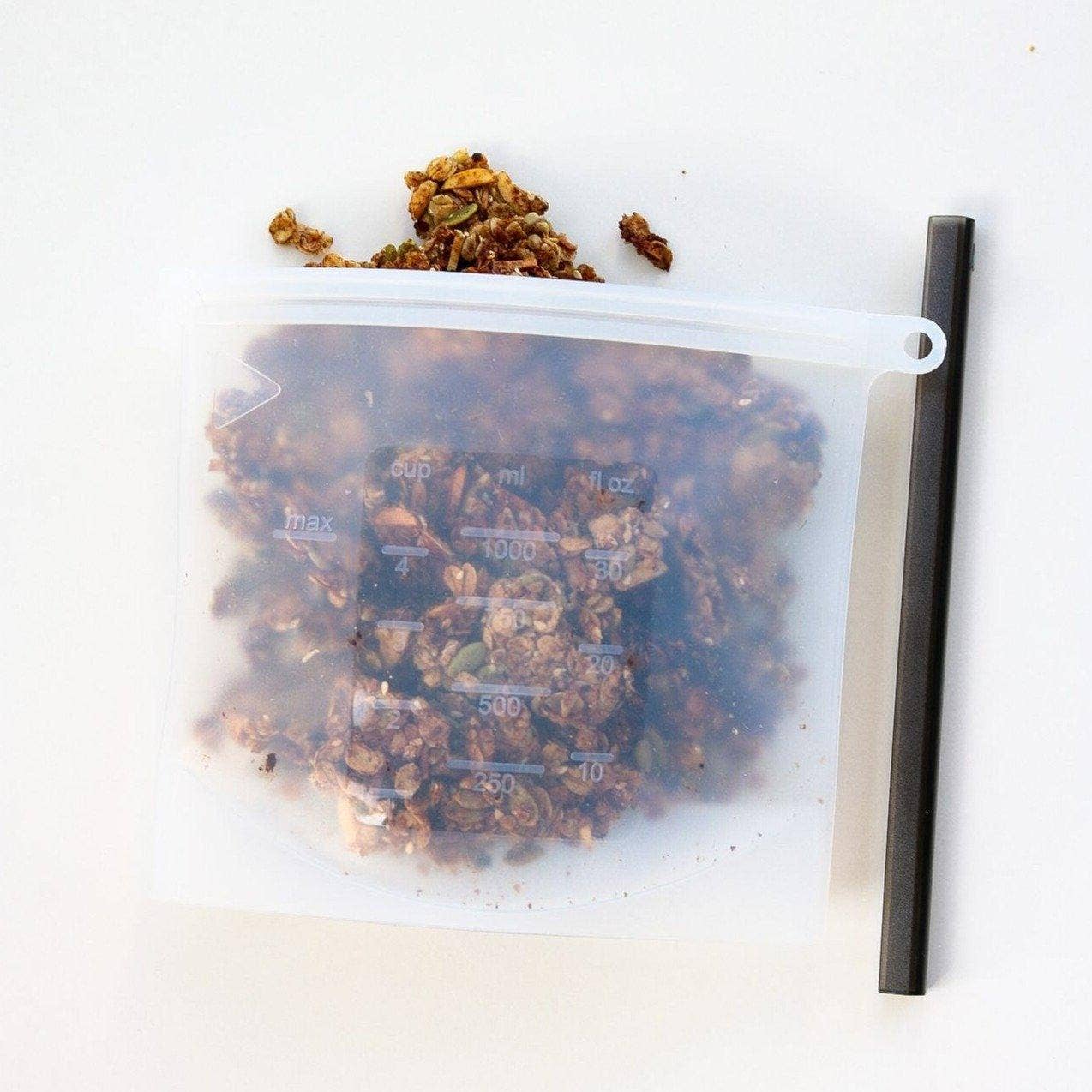 Reusable Silicone Ziplock Bag 1000ml | Freezer Bag