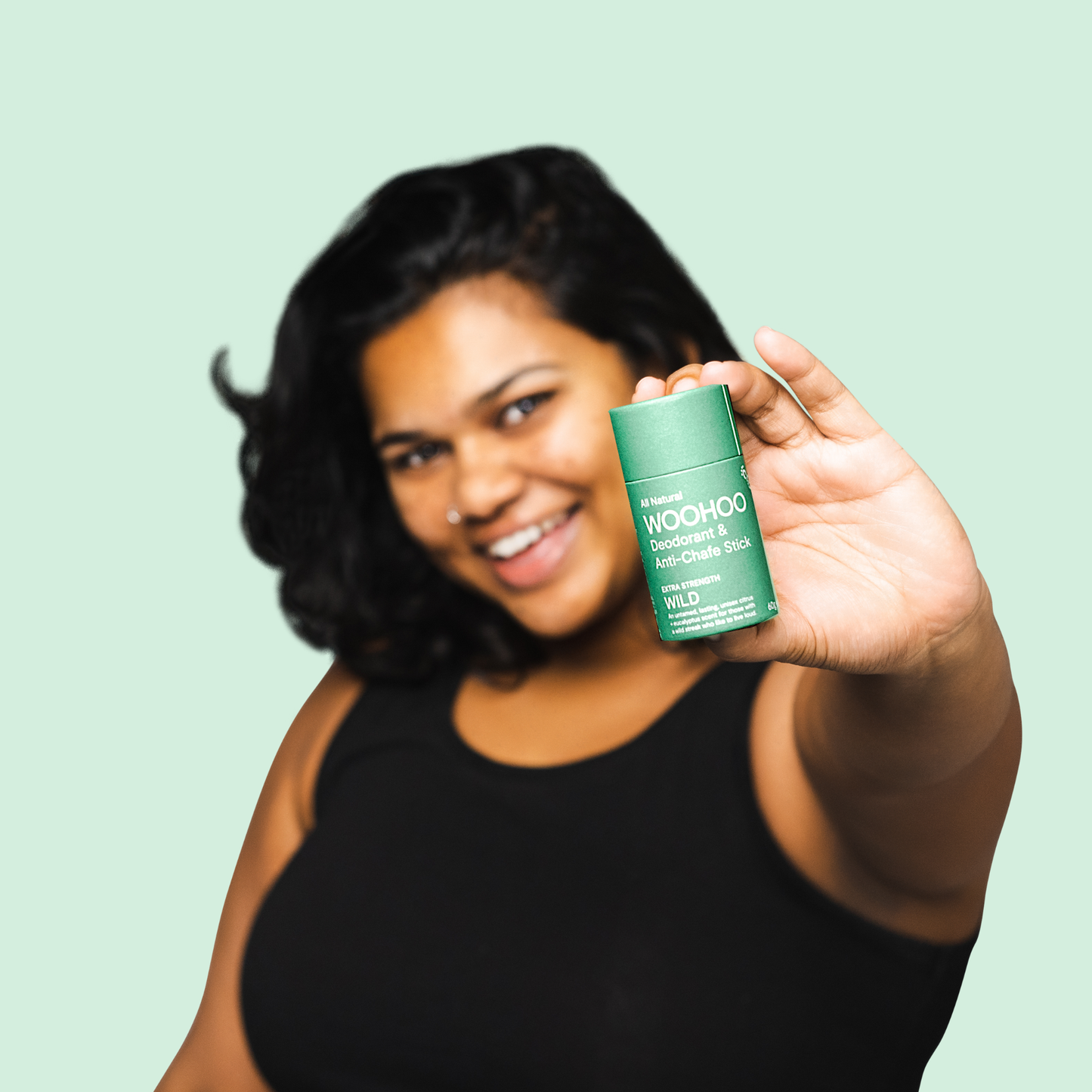 Woohoo Natural Deodorant & Anti-Chafe Stick (Wild) 60g - NEW FORMULA