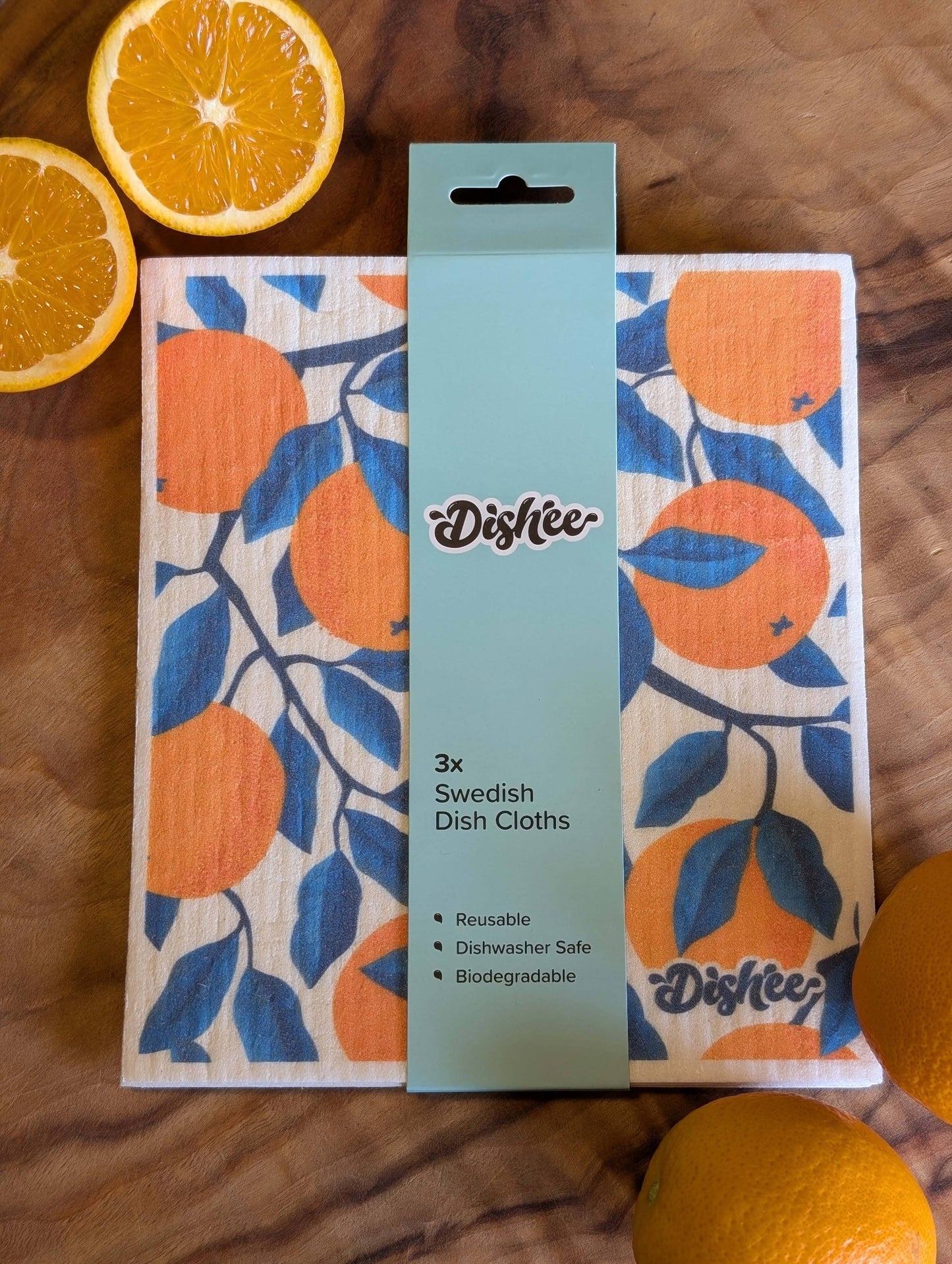 Dishee Swedish Dish Cloths - Fresh Fruits Orange