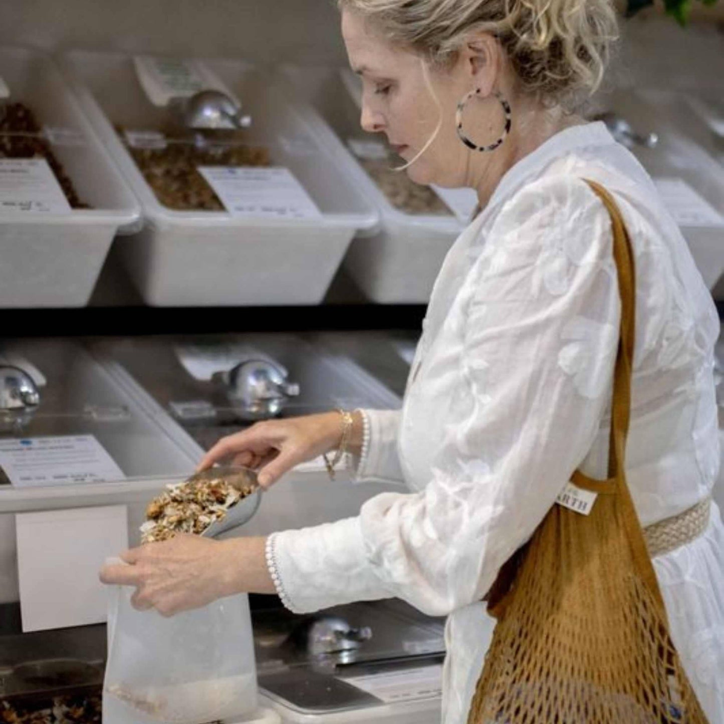 Reusable Cotton Shopping Net Bag