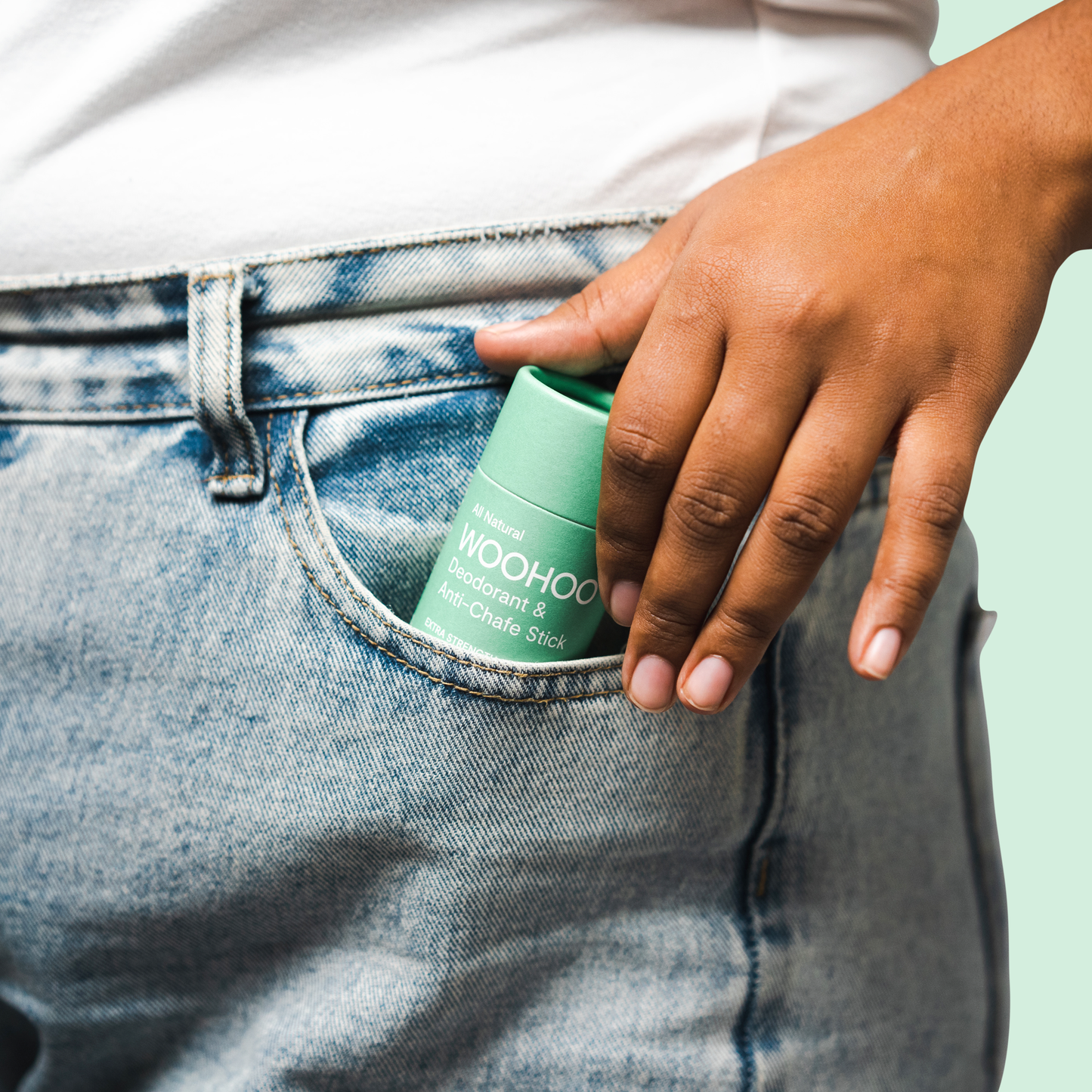 Woohoo Natural Deodorant & Anti-Chafe Stick (Wild) 60g - NEW FORMULA