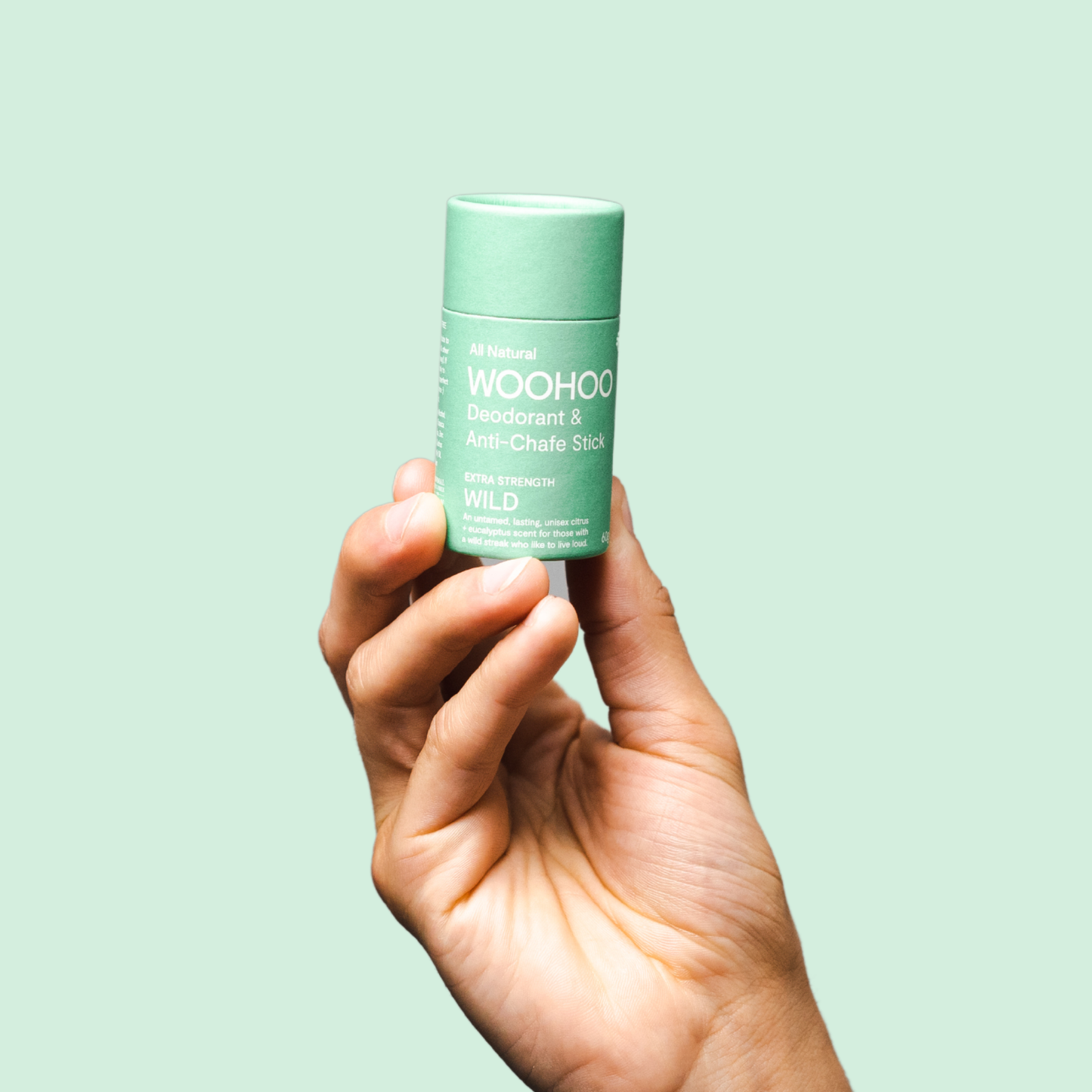 Woohoo Natural Deodorant & Anti-Chafe Stick (Wild) 60g - NEW FORMULA
