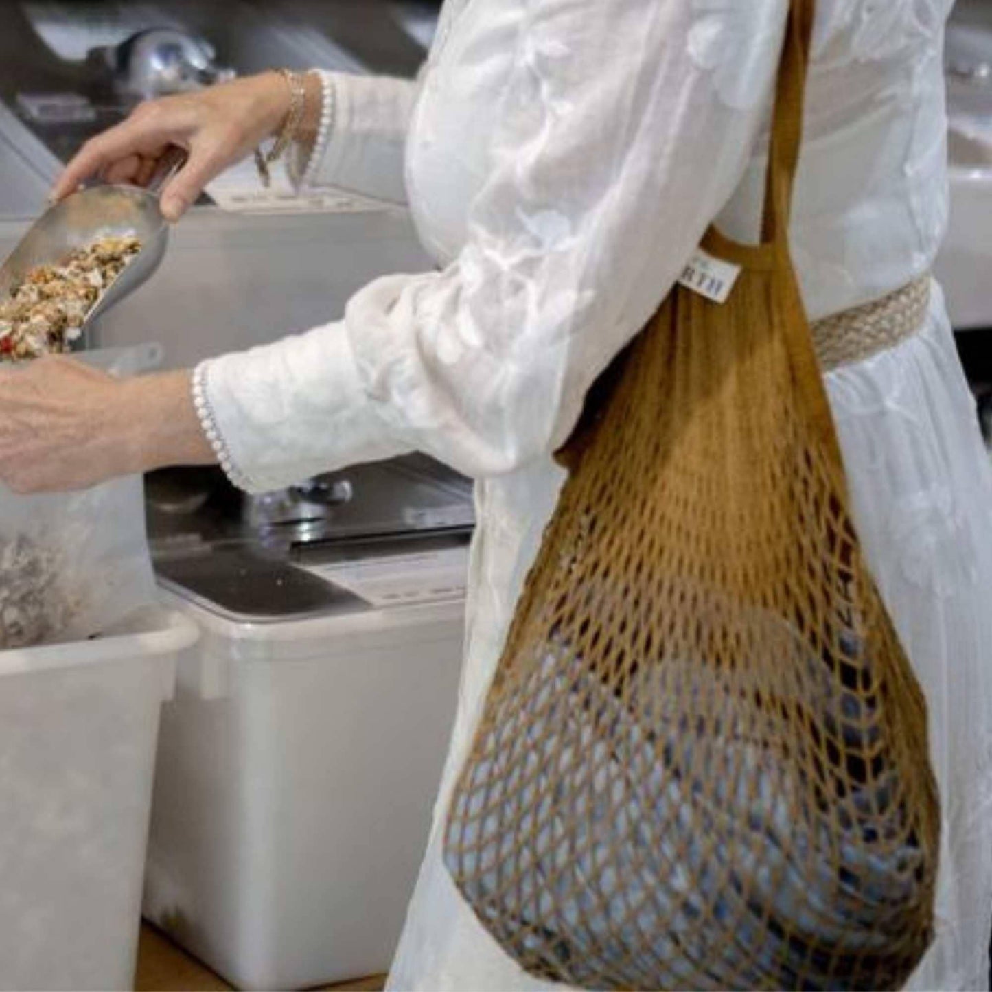 Reusable Cotton Shopping Net Bag