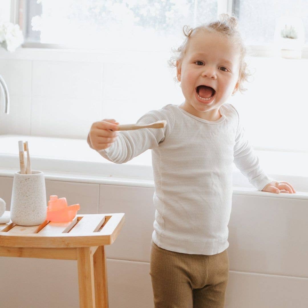 Kids Bamboo Toothbrush - Set of 2